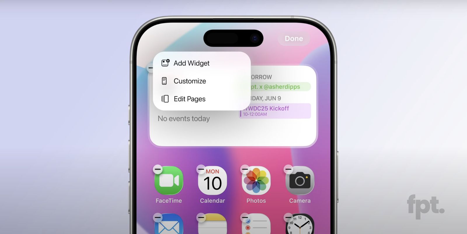 iOS 19 menu